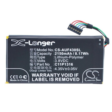 Batterie pour Asus A11 (2150 mAh/8.17 Wh, 3.8 V)