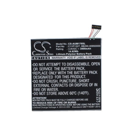 Batterie pour Asus FE170CG (3900 mAh/14.82 Wh, 3.8 V)
