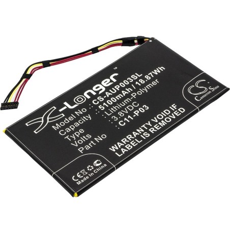 Batterie pour Asus C11-P03 (5100 mAh/19.38 Wh, 3.8 V)