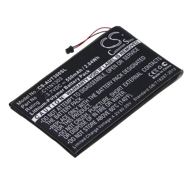 Batterie pour Asus C11N1303 (550 mAh/2.04 Wh, 3.7 V)