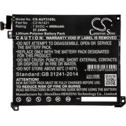 Batterie pour Asus T300CHI_C (4900 mAh/37.24 Wh, 7.6 V)