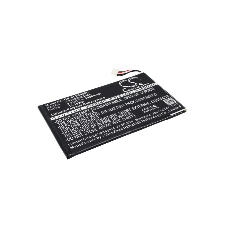 Batterie pour BLU P200 (3000 mAh/11.1 Wh, 3.7 V)