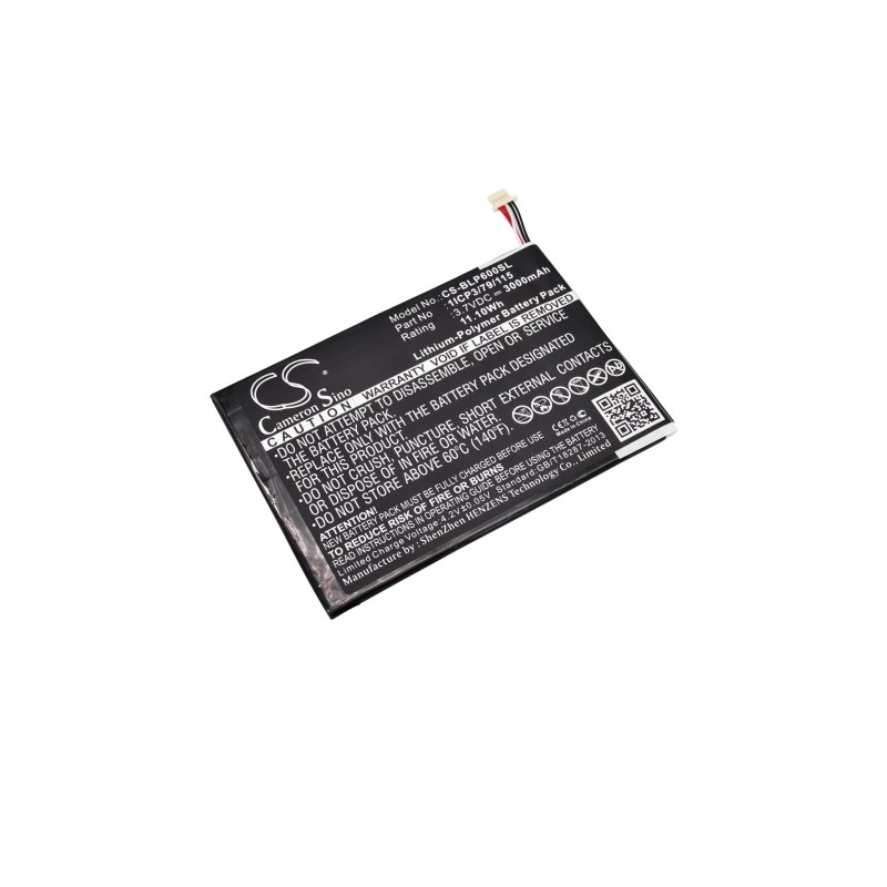 Batterie pour BLU TouchBook 7.0 Pro (3000 mAh/11.1 Wh, 3.7 V)