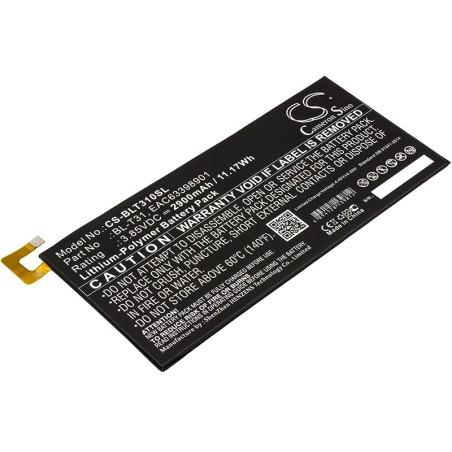 Batterie pour LG EAC63398901 (2900 mAh/11.17 Wh, 3.85 V)