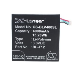 Batterie pour LG EAC62438201 (4000 mAh/15.2 Wh, 3.8 V)
