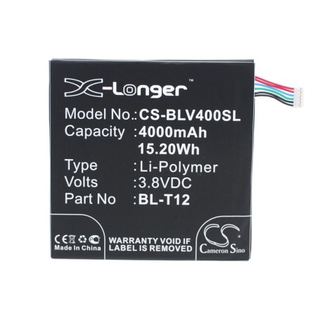 Batterie pour LG Pad 7.0 (4000 mAh/15.2 Wh, 3.8 V)