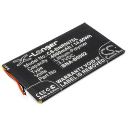 Batterie pour Barnes & Noble BNRV400 (4000 mAh/14.8 Wh, 3.7 V)