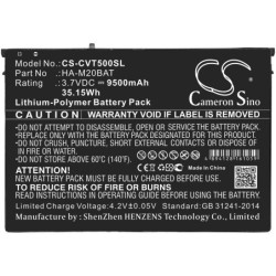 Batterie pour Casio HA-M20BAT (9500 mAh/35.15 Wh, 3.7 V)