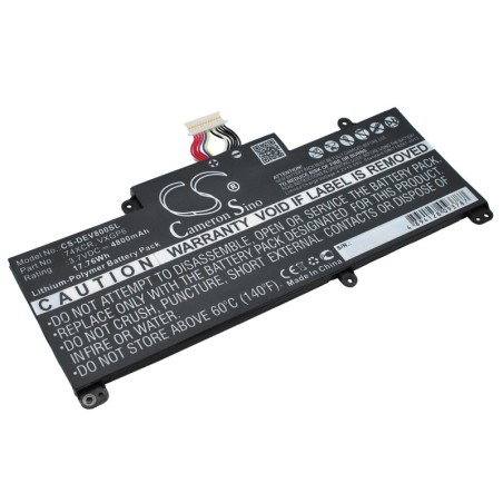 Batterie pour Dell T01D (4800 mAh/17.76 Wh, 3.7 V)