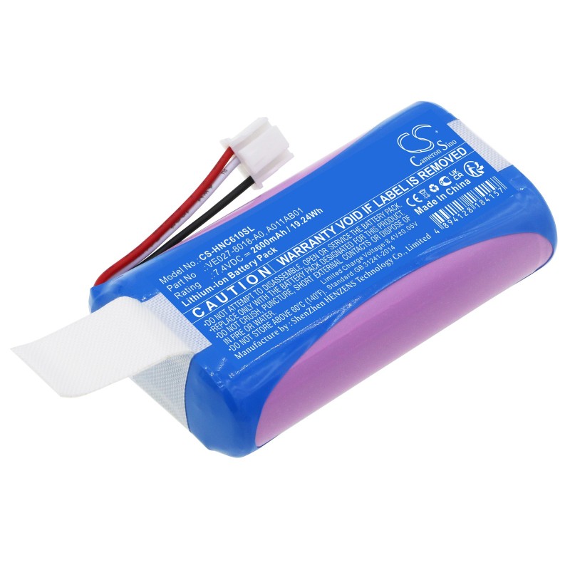 Batterie pour Intermec CV61 (2600 mAh/19.24 Wh, 7.4 V)