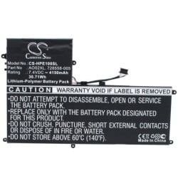 Batterie pour HP ElitePad 1000 G2 (J8Q14EA) (4150 mAh/30.71 Wh, 7.4 V)