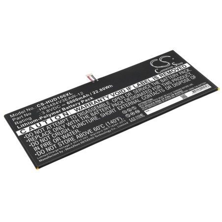 Batterie pour Huawei dtab (6000 mAh/22.8 Wh, 3.8 V)