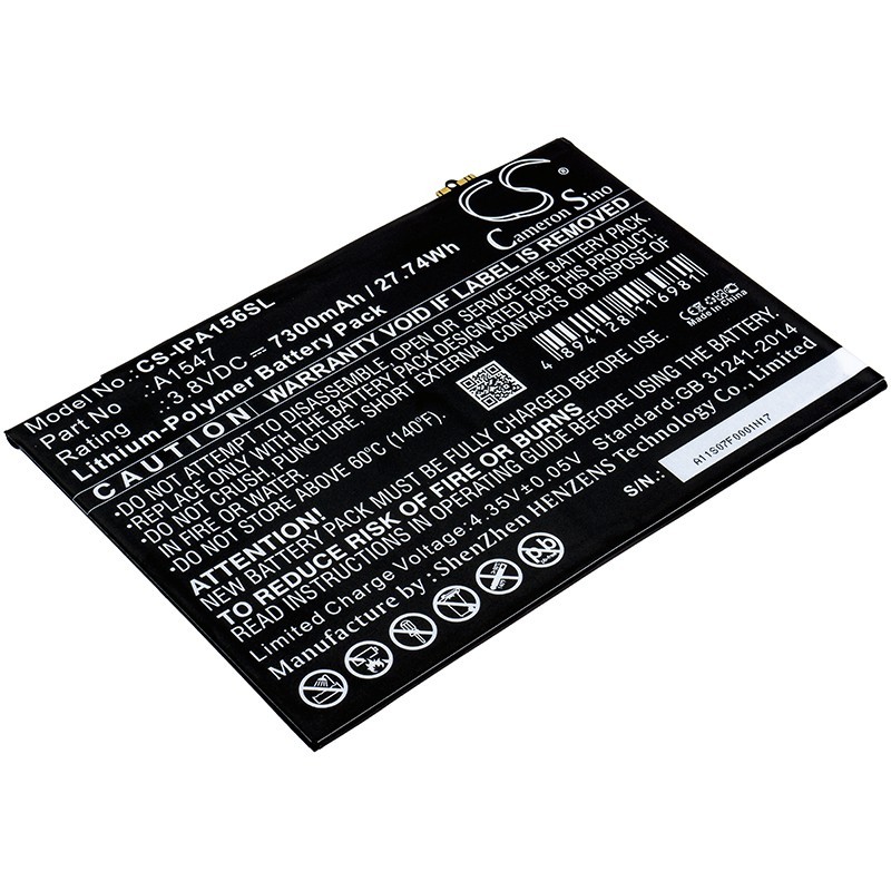Batterie pour Apple MGKL2LL/A (7300 mAh/27.74 Wh, 3.8 V)