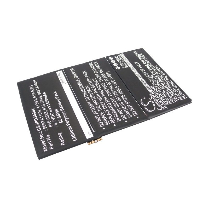 Batterie pour Apple MD511LL/A (11500 mAh/42.55 Wh, 3.7 V)