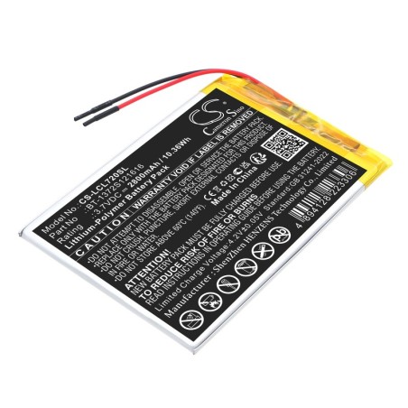 Batterie pour Logicom La tab 72 (2800 mAh/10.36 Wh, 3.7 V)