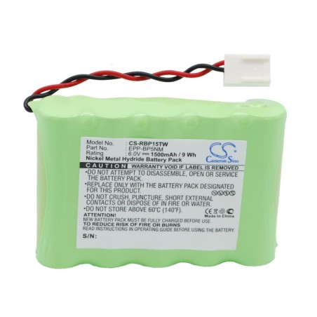 Batterie pour Ritron EPP-BP5NM (1500 mAh/9 Wh, 6 V)