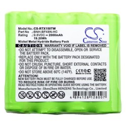 Batterie pour Ritron RTX150 (2000 mAh/19.2 Wh, 9.6 V)