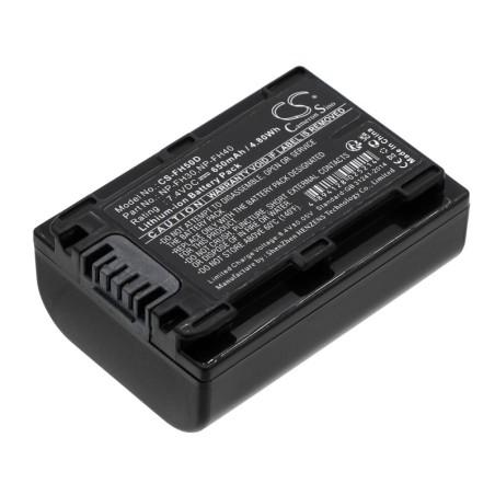 Batterie pour Sony DCR-HC42E (650 mAh/4.81 Wh, 7.4 V)