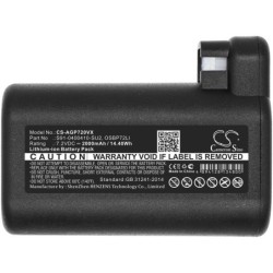 Batterie pour Electrolux ERV7200DB (2000 mAh/14.4 Wh, 7.2 V)
