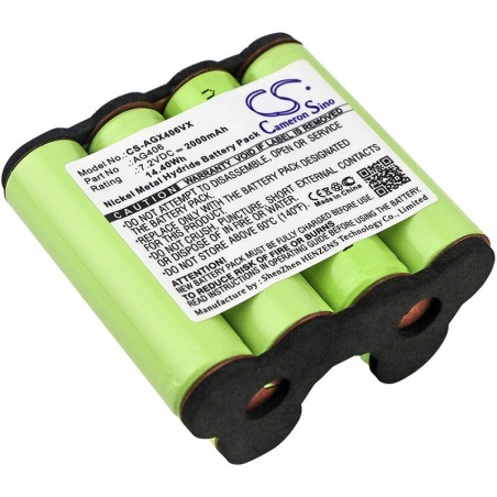 Batterie pour AEG AG406 (2000 mAh/14.4 Wh, 7.2 V)