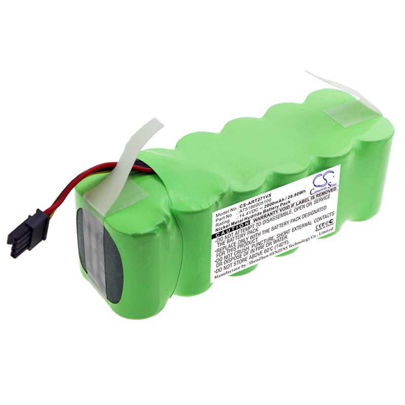 Batterie pour Ariete 271210ALA (2000 mAh/28.8 Wh, 14.4 V)