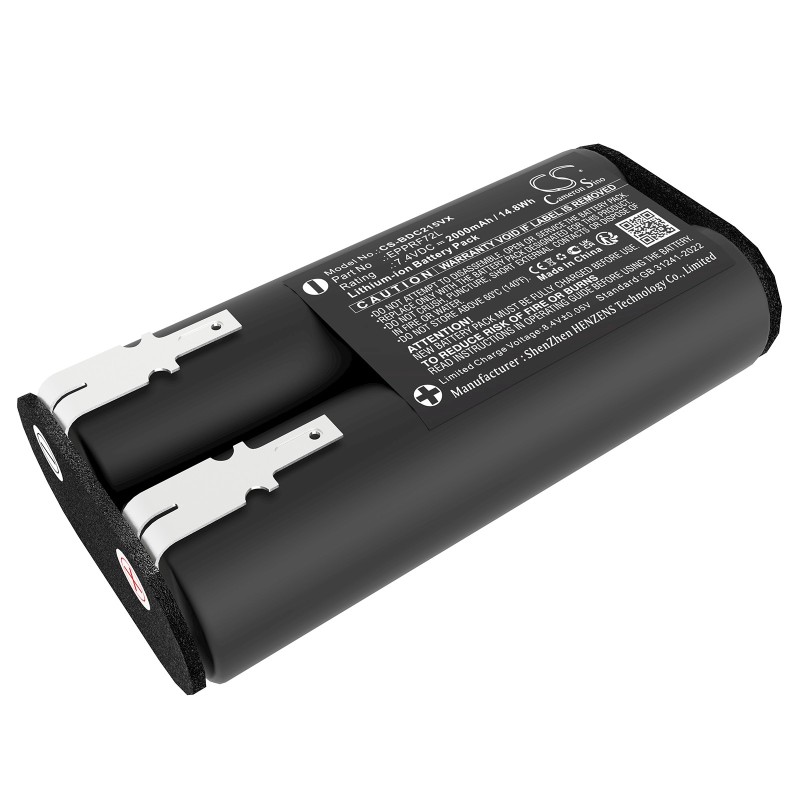 Batterie pour Black+Decker EPPRF72L (2000 mAh/14.8 Wh, 7.4 V)