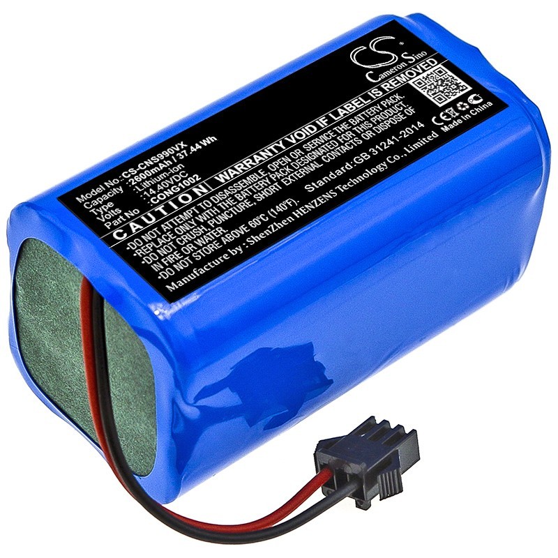 Batterie pour Cecotec Conga FLASH CONNECTED (2600 mAh/37.44 Wh, 14.4 V)