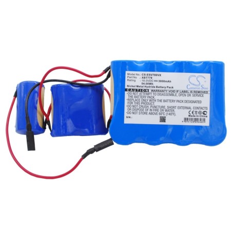 Batterie pour Euro Pro VX33 (3000 mAh/54 Wh, 18 V)