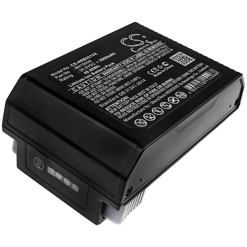 Batterie pour Hoover Evolve Pet Cordless (2000 mAh/40 Wh, 20 V)