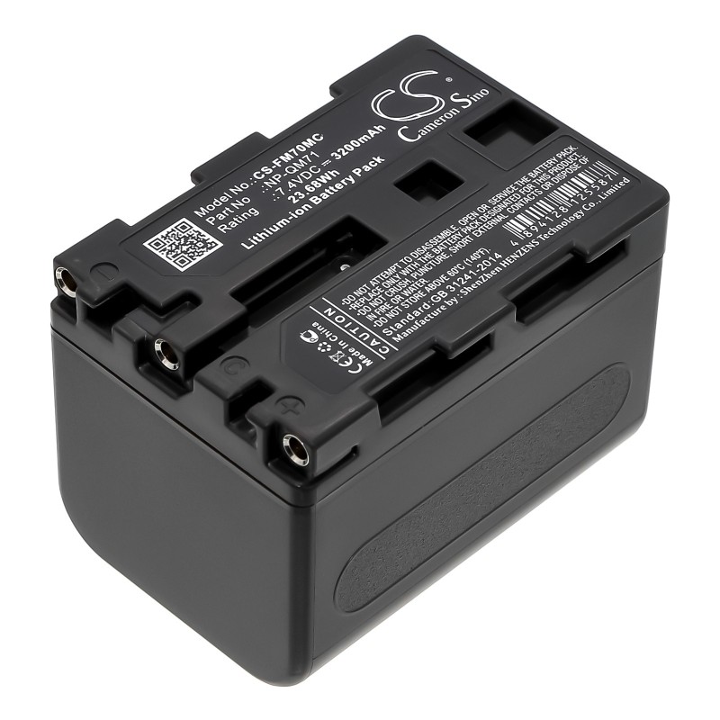 Batterie pour Sony DCR-TRV340 (3200 mAh/23.68 Wh, 7.4 V)