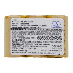 Batterie pour Hoover S1120 (3000 mAh/10.8 Wh, 3.6 V)