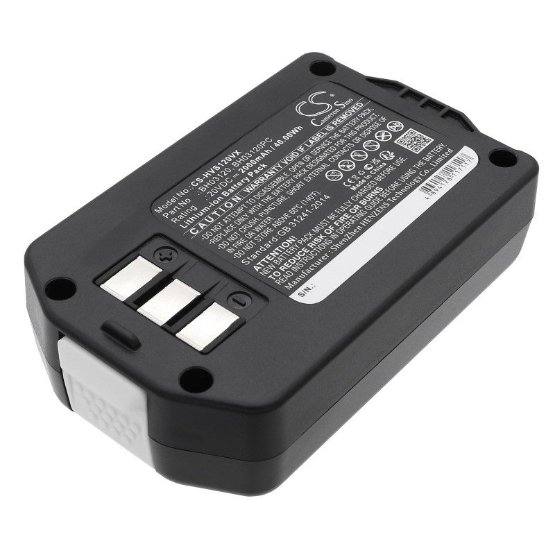 Batterie pour Hoover BH03120PC (2000 mAh/40 Wh, 20 V)