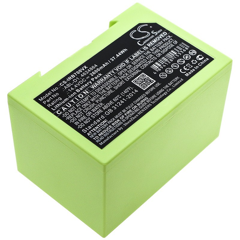 Batterie pour iRobot i6 (2600 mAh/37.44 Wh, 14.4 V)