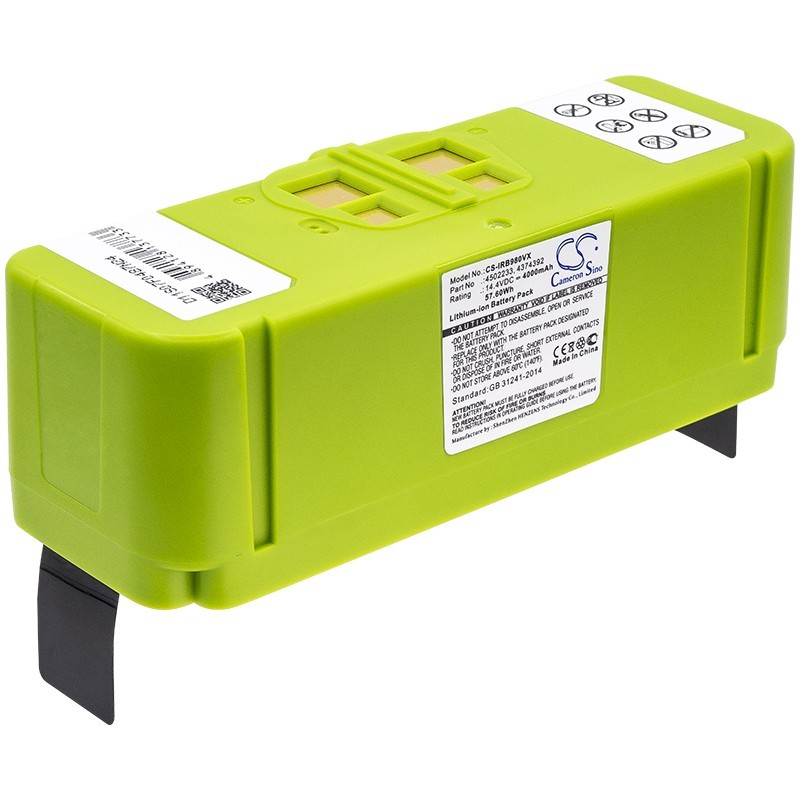 Batterie pour iRobot 4462425 (4000 mAh/57.6 Wh, 14.4 V)