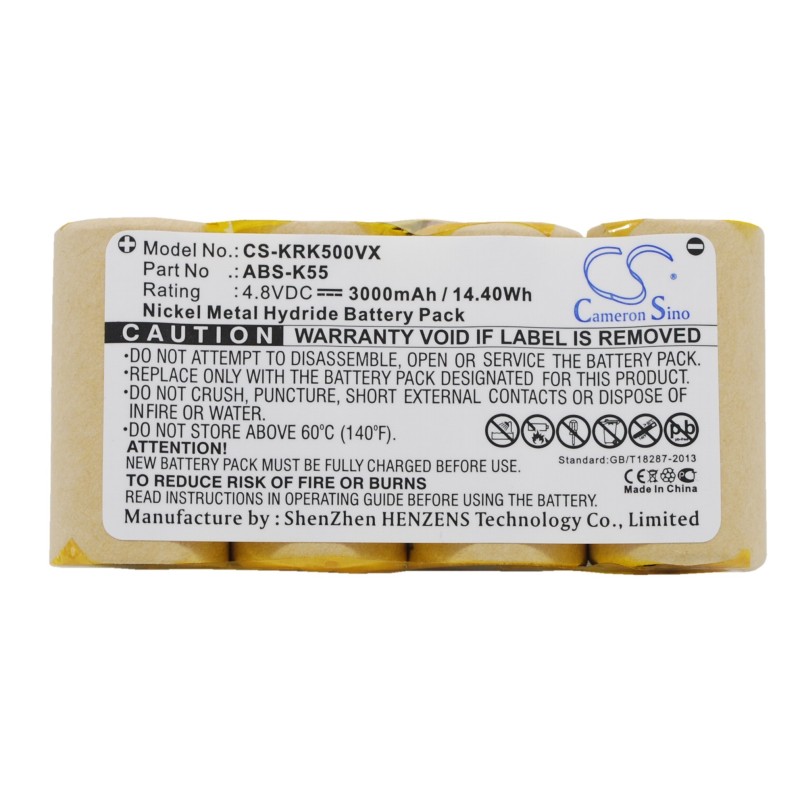 Batterie pour Karcher BF9900 (3000 mAh/14.4 Wh, 4.8 V)