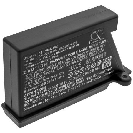 Batterie pour LG EAC60766113 (3400 mAh/48.96 Wh, 14.4 V)