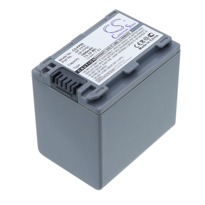 Batterie pour Sony DCR-HC21 (1800 mAh/13.32 Wh, 7.4 V)