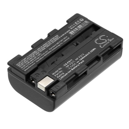Batterie pour Sony DCR-PC1E (1440 mAh/5.33 Wh, 3.7 V)