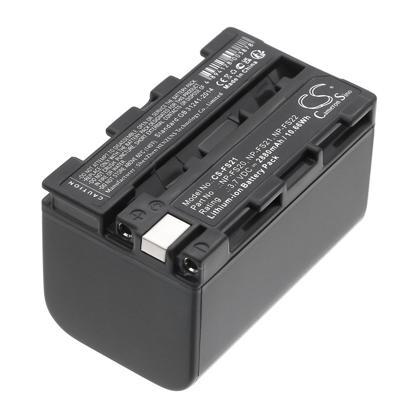 Batterie pour Sony DCR-PC4E (2880 mAh/10.66 Wh, 3.7 V)