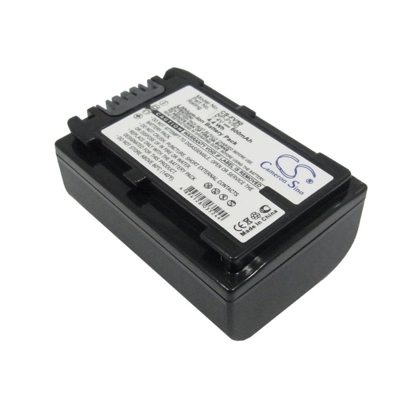 Batterie pour Sony DCR-HC42E (600 mAh/4.44 Wh, 7.4 V)