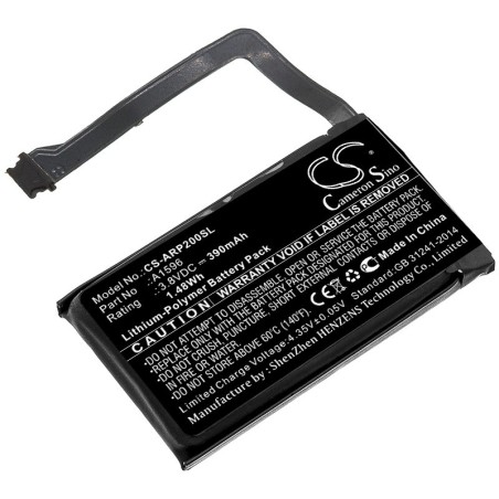 Batterie pour Apple A1596 (390 mAh/1.48 Wh, 3.8 V)