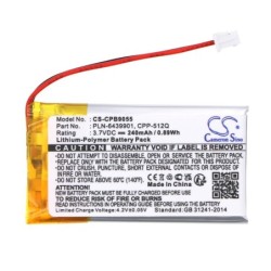 Batterie pour Avaya 65358-01 (240 mAh/0.89 Wh, 3.7 V)