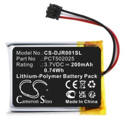 Batterie pour DJI MIC RX (200 mAh/0.74 Wh, 3.7 V)
