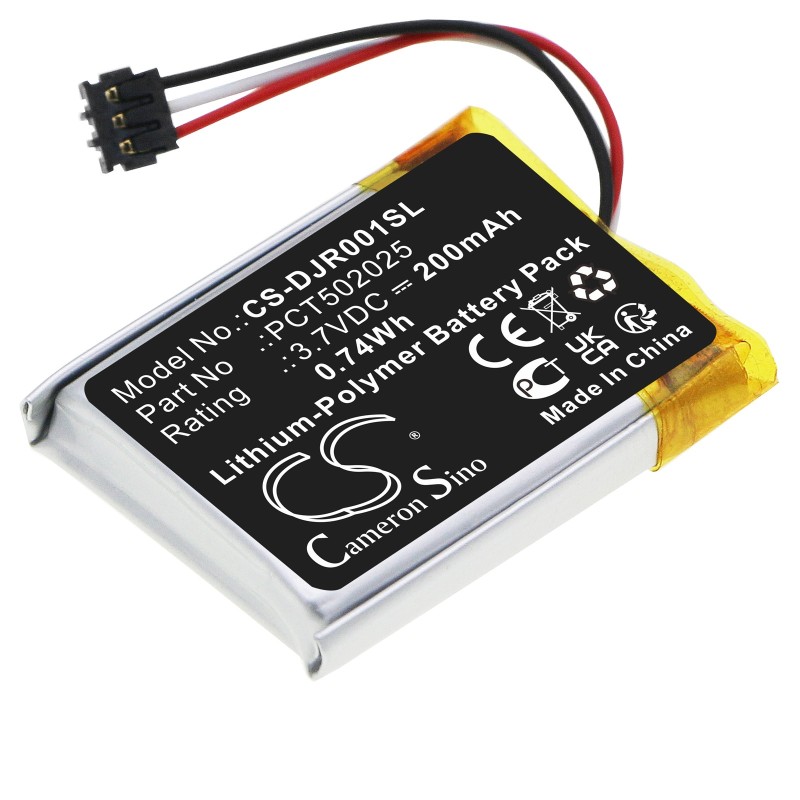 Batterie pour DJI MIC Transmitter (200 mAh/0.74 Wh, 3.7 V)