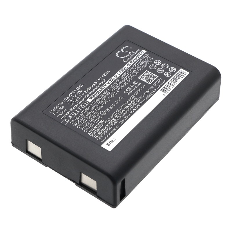 Batterie pour Eartec Comstar Com-Center (2000 mAh/12 Wh, 6 V)