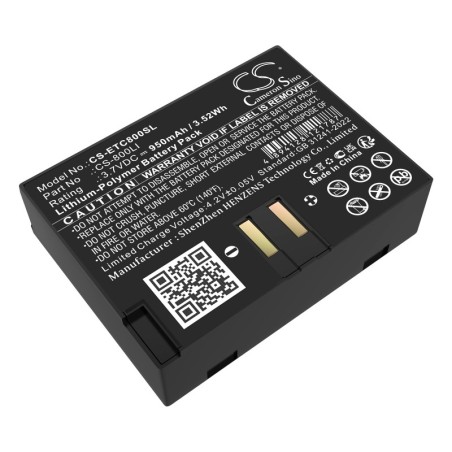 Batterie pour Eartec CS-800LI (950 mAh/3.52 Wh, 3.7 V)