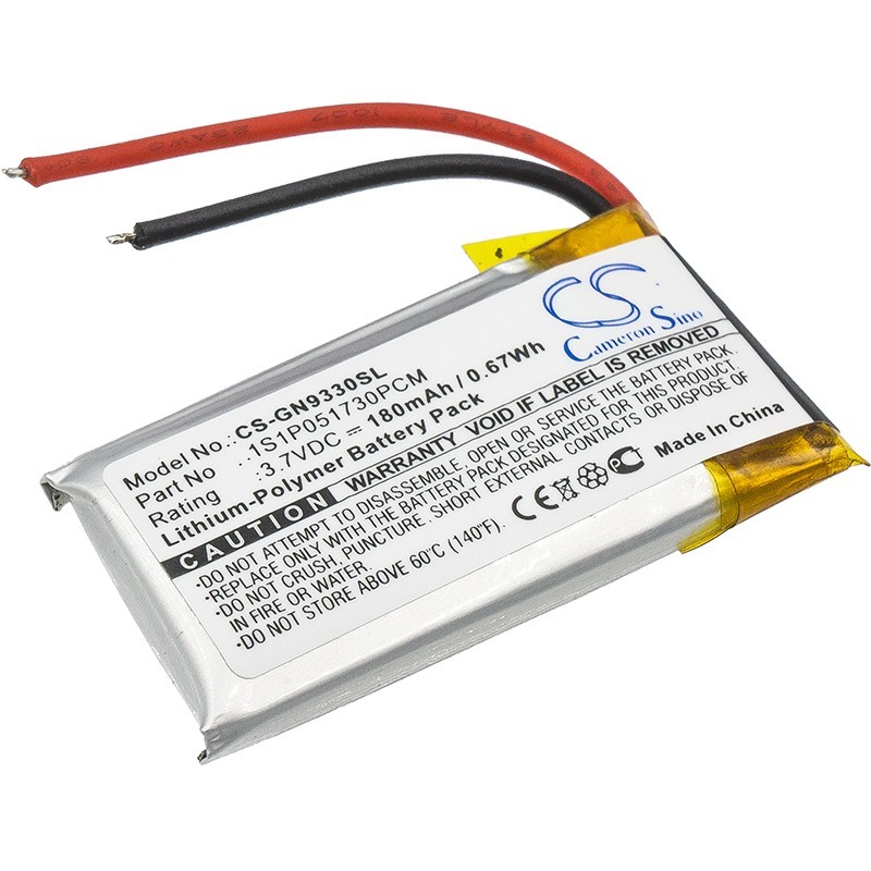 Batterie pour GN Netcom 9330 (180 mAh/0.67 Wh, 3.7 V)