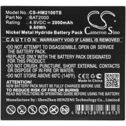 Batterie pour HME COM 2000 (2000 mAh/9.6 Wh, 4.8 V)