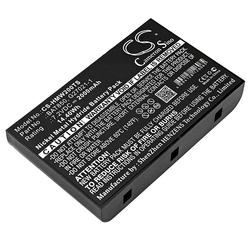 Batterie pour HME WS200 (2000 mAh/14.4 Wh, 7.2 V)