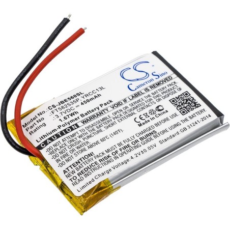 Batterie pour JBL YRCC13L (450 mAh/1.67 Wh, 3.7 V)